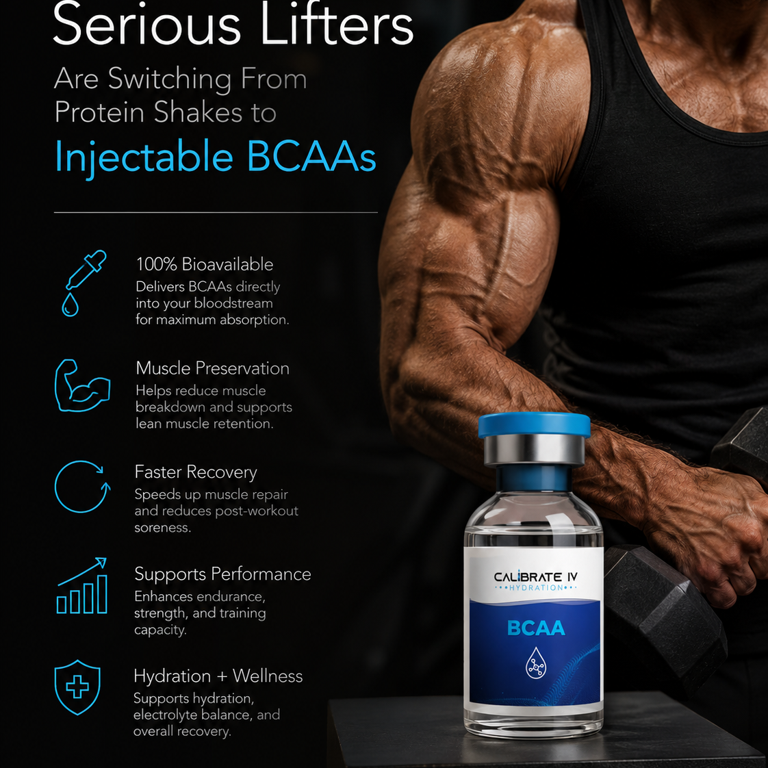 Why Serious Lifters Are Switching From Protein Shakes to Injectable BCAAs