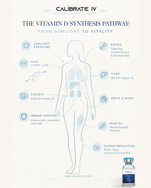 The Vitamin D Synthesis Pathway: From Sunlight to Vitality
