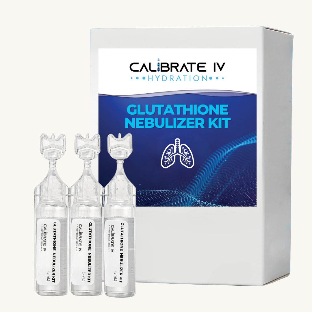 Calibrate IV Glutathione Nebulizer Kit for cellular detox, energy recovery, and skin brightening