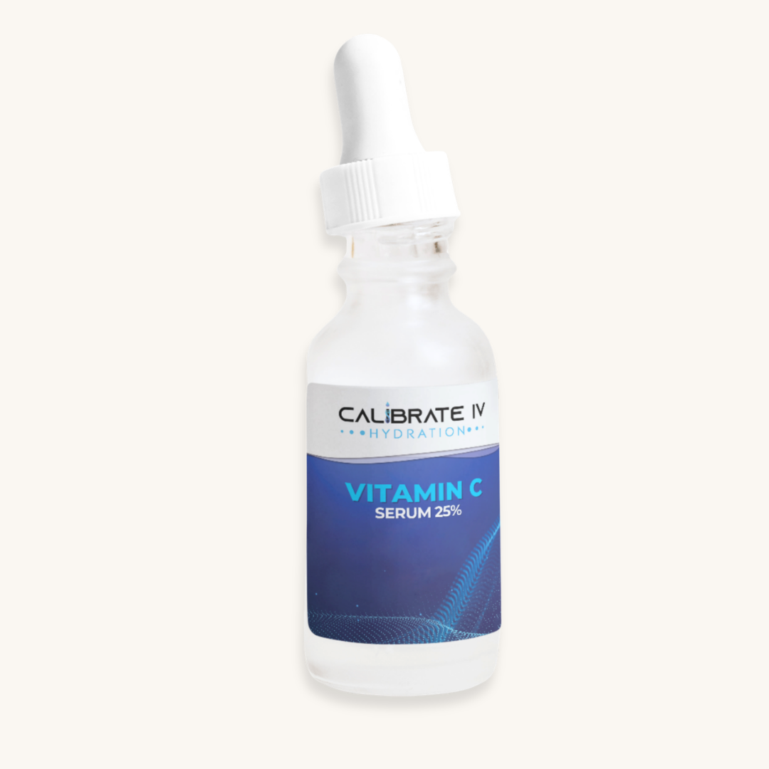 Calibrate IV Vitamin C Serum 25 percent for brightening skin, reducing dark spots, and anti-aging