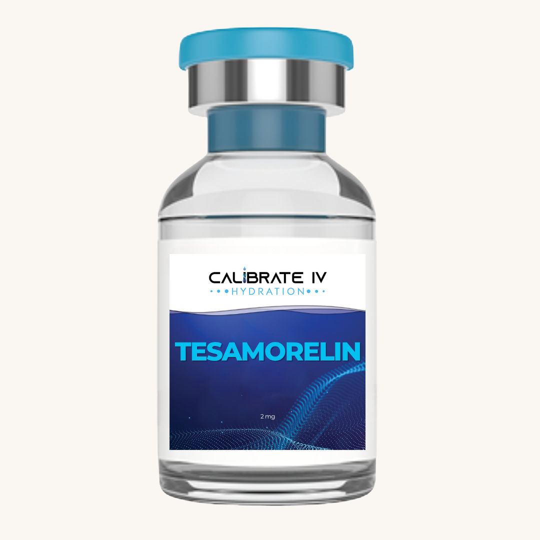 Tesamorelin GHRH peptide vial for visceral fat reduction and body composition,

Calibrate IV